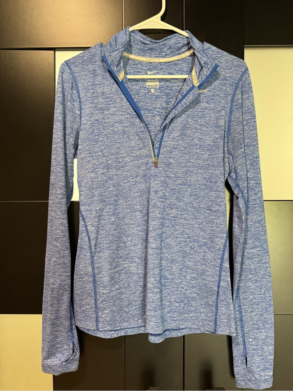 Set of 4 Nike and UA Women's Heather Quarter-Zip Performance Pullovers XS